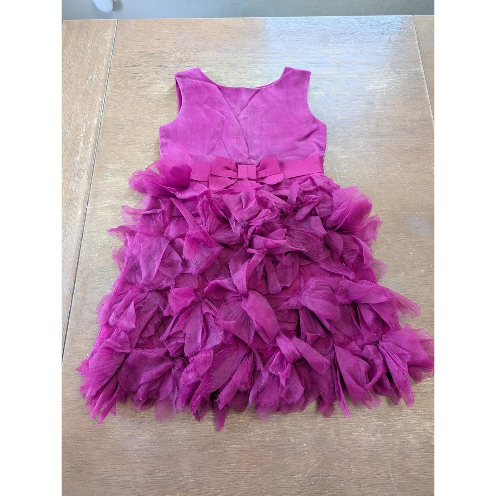 Marchesa for Target Neiman Marcus Kids Magenta Silk Tulle Petal Dress Small Pink